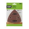 3 1/2" x 60 Grit Sandpaper  (10 Pack)  Industrial Oscillating Accessory Recyclable 